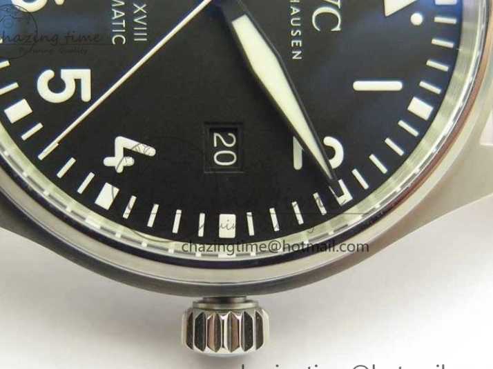 MIROTIME 0309 SoftTouch Mark XVIII Le Petit Prince IW327001 SS MKS 1:1 Best Edition Black Dial On Leather Strap MIYOTA9015 V 7216